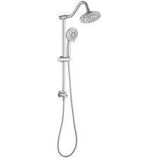 BWE Polished Chrome 6-in Waterfall Handheld