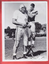 1961   GRANBLING 'S   ERNIE LADD  +  NAVY'S  JOE BELLINO   TYPE 1  GLOSSY  7 X 9