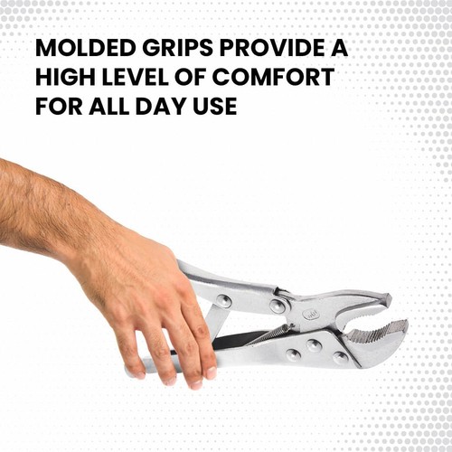 Locking Grip Pliers - Heavy-Duty Vise Grip with Wire Cutter and Adjustable Clamp - Picture 4 of 8