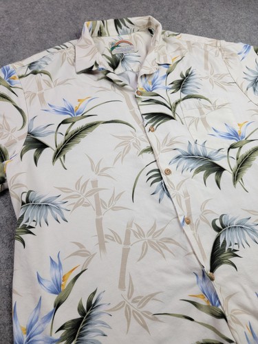 Paradise Found Hawaiian Shirt Mens XL Floral Rayon Button Up Aloha Hawaii Casual - Picture 5 of 9