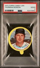 1973 Topps Candy Lids #NNO Thurman Munson PSA 2 New York Yankees  (8882)