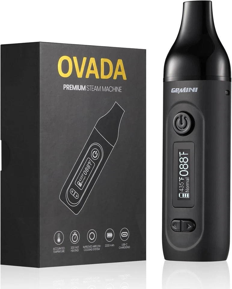 OVADA Vaporizer Gemini LED Bildschirm Großer Temperaturbereich
