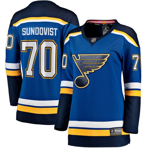 Women's Fanatics Oskar Sundqvist Blue St. Louis Blues Home Breakaway Player