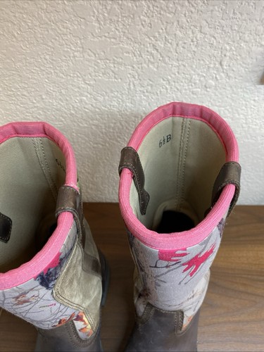 Ariat FatBaby Damen 6.5B Waterproof Camo Pink Leder Neopren Westernstiefel - Bild 11 von 20