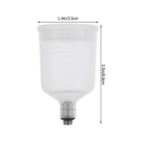 Set of 3 Replaceable Airbrush Cup Sprayer Containers Refillable Paint Cups - Picture 8 of 12