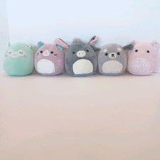 5 Set Of Squishmallows All 5 Inch Farm Animals