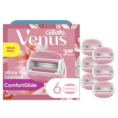 Gillette Venus ComfortGlide White Tea Women's 6 Count (Pack of 1),