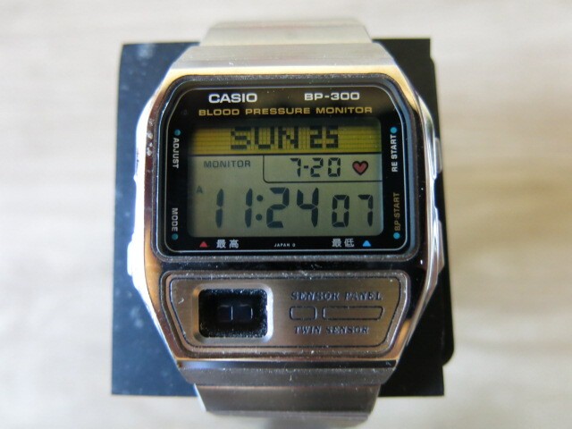 【希少美品】CASIO BP-300 血圧・脈拍計測デジタル腕時計 CASIO BP-300 血圧モニター デジタル腕時計 - メルカリ