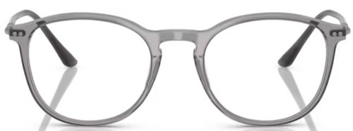 Giorgio Armani AR7125 6070 Eyeglasses Frame Men's Transparent Grey Full Rim 52mm - Picture 2 of 5