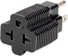 4-In-1 15 Amp to 20 Amp T Blade Adapter, Nema 5-15P to 5-20R, 5-15P to 6-15R, 6-