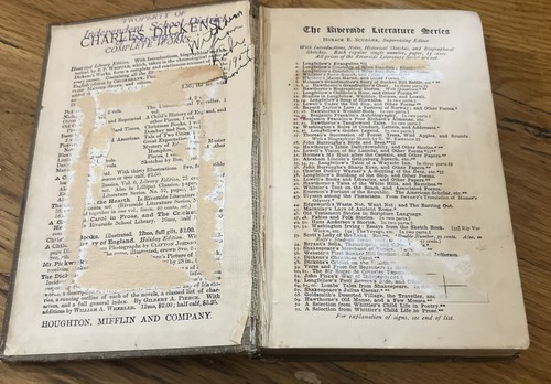 Antique HC Riverside Literature Series A Christmas Carol Charles Dickens 1893 - Picture 7 of 7