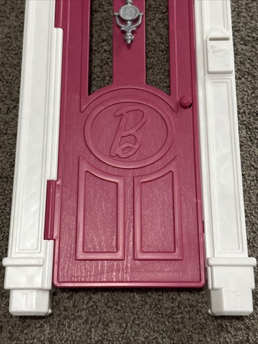 Barbie Traumhaus 2015 rosa Haustür Ersatzteil mit Klopfer - Bild 2 von 4