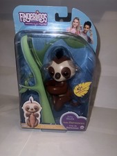 Fingerlings Baby Sloth - Kingsley (Brown) -  Interactive Baby Pet - by WowWee
