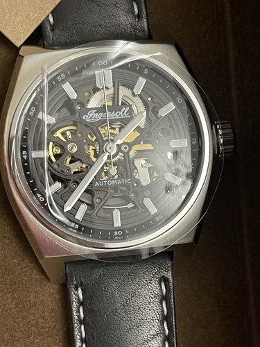 Ingersoll Watch 1892 The Vert Automatic Black Dial Black Leather Strap I14301 - Picture 2 of 17