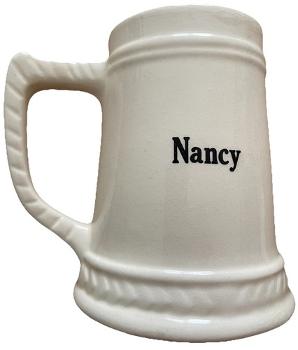 1961 HOLLINS COLLEGE TANKARD BEER STEIN COFFEE MUG, STUDENT NANCY, ROANOKE, VA - Picture 3 of 14