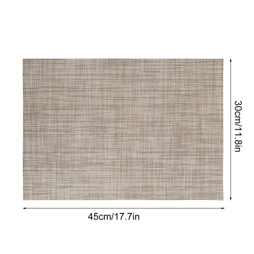 4Pcs Japanese Style PVC Placemats Anti-Slip Table Mat Waterproof Placemats - Bild 2 von 12