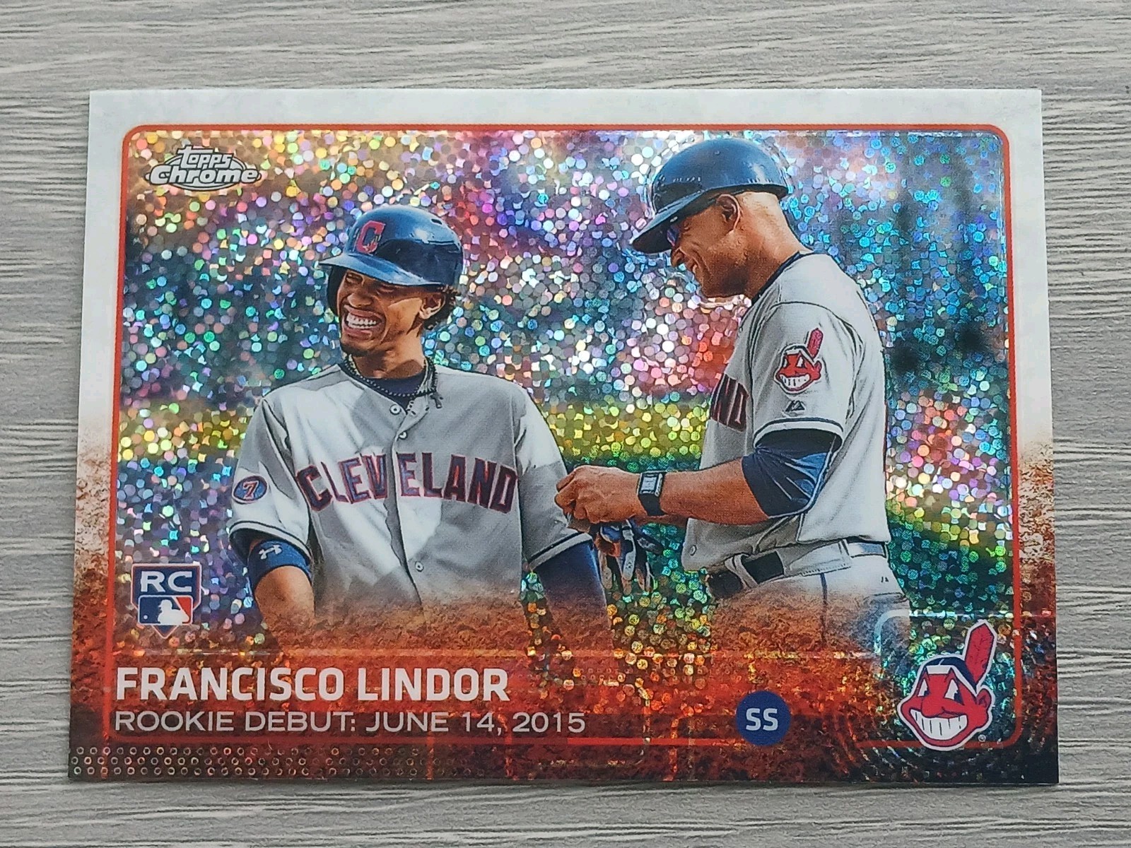 FRANCISCO LINDOR RC 2015 TOPPS CHROME UPDATE INDIANS