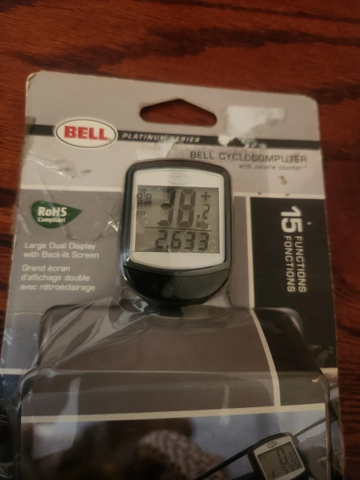 New Sealed BELL Backlit Cyclocomputer - Large Display, 15 Functions - Image 2 of 3