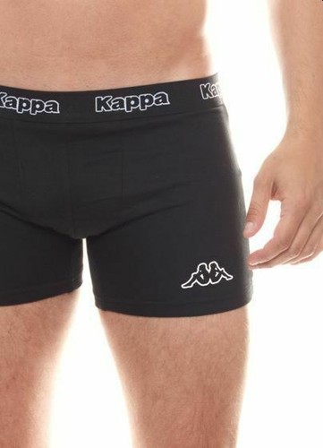 12 X Kappa Mens Black/Black Boxer Shorts Comfy Trunks - Picture 4 of 9