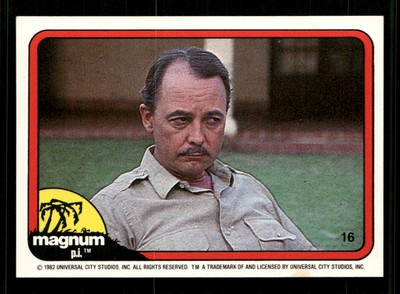 1983 Donruss Magnum P.I. #16 After Higgins finished lunch, ''Look, Higgins...