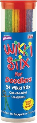 Wikki Stix - 24 Count Pack: Ultimate Travel Companion for Kids 3 +