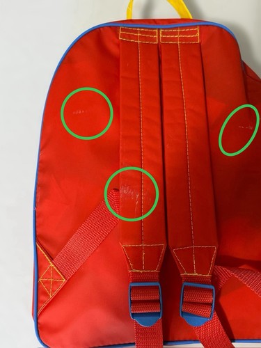 Vintage Arthur PBS Backpack Bag Red Vinyl NWT 1997 PLEASE READ - 第 13/14 張圖片