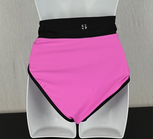 Sports Illustrated Damen HIGH WAIST Bikini Badeanzug Unterteil GR XL Pink Neu mit Etikett - Bild 2 von 2