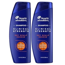 Head & Shoulders Clinical Dandruff Defense + Dry Scalp Rescue Shampoo 13.5 oz...