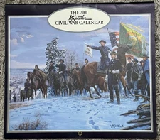 2001 Civil War Calendar Paintings By Mort Kunstler-Lang Graphics 13 x 12 Prints