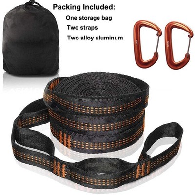 Outdoor hammock straps with 12 adjustable loops and ultra-length outdoor hammock