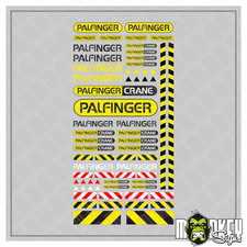 66x Palfinger Crane Sticker Set Modellbau 1:32 LKW RC Truck Aufkleber