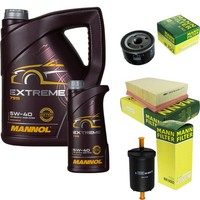 Mann Inspektionspaket 6L Mannol Extreme 5W-40 FüR Renault ScéNic II 1.6 16V 2.0