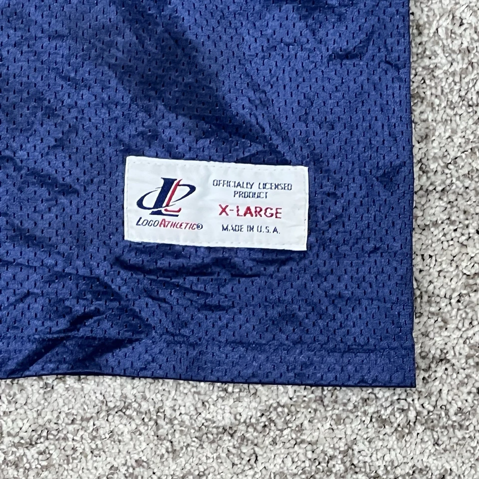 Camiseta deportiva de los Dallas Cowboys Emmitt Smith juvenil logotipo XL 7 azul atlético 18-20 vintage Foto 4 de 4