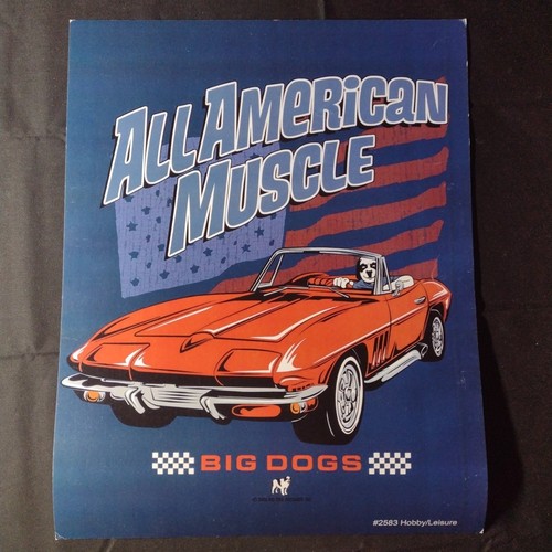 Big Dog Sportswear "All American Muscle" BLAU 11" x 14" Poster (2006) #2583 - Bild 1 von 3