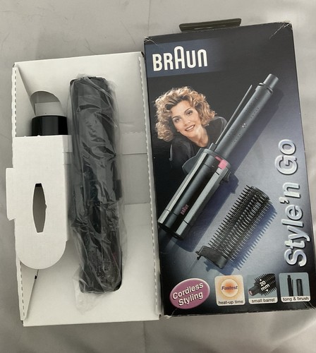 Braun Style’n Go GCS 70 Tongs and Brush Black Brand New