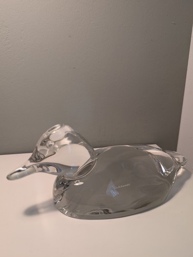 Villeroy und Boch Briefbeschwerer, Ente, Glas, 24cm, 1,7kg