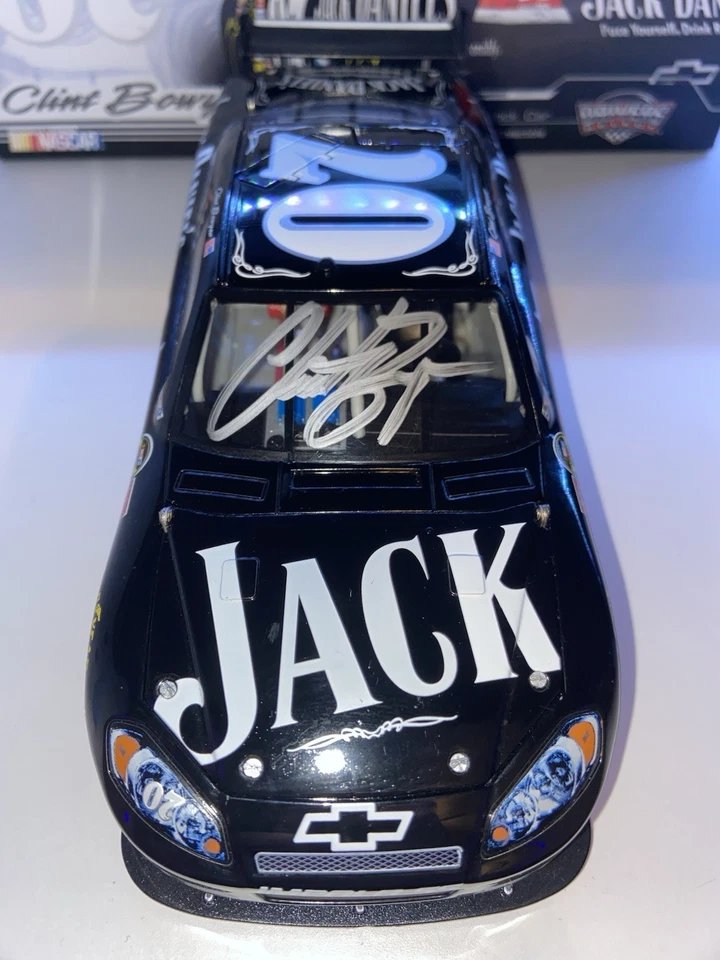 ЧИТАЙТЕ! 2007 Ltd издание Клинт Бойер Джек Дэниелс с автографом 1/24 NASCAR литой - Изображение 3 из 4