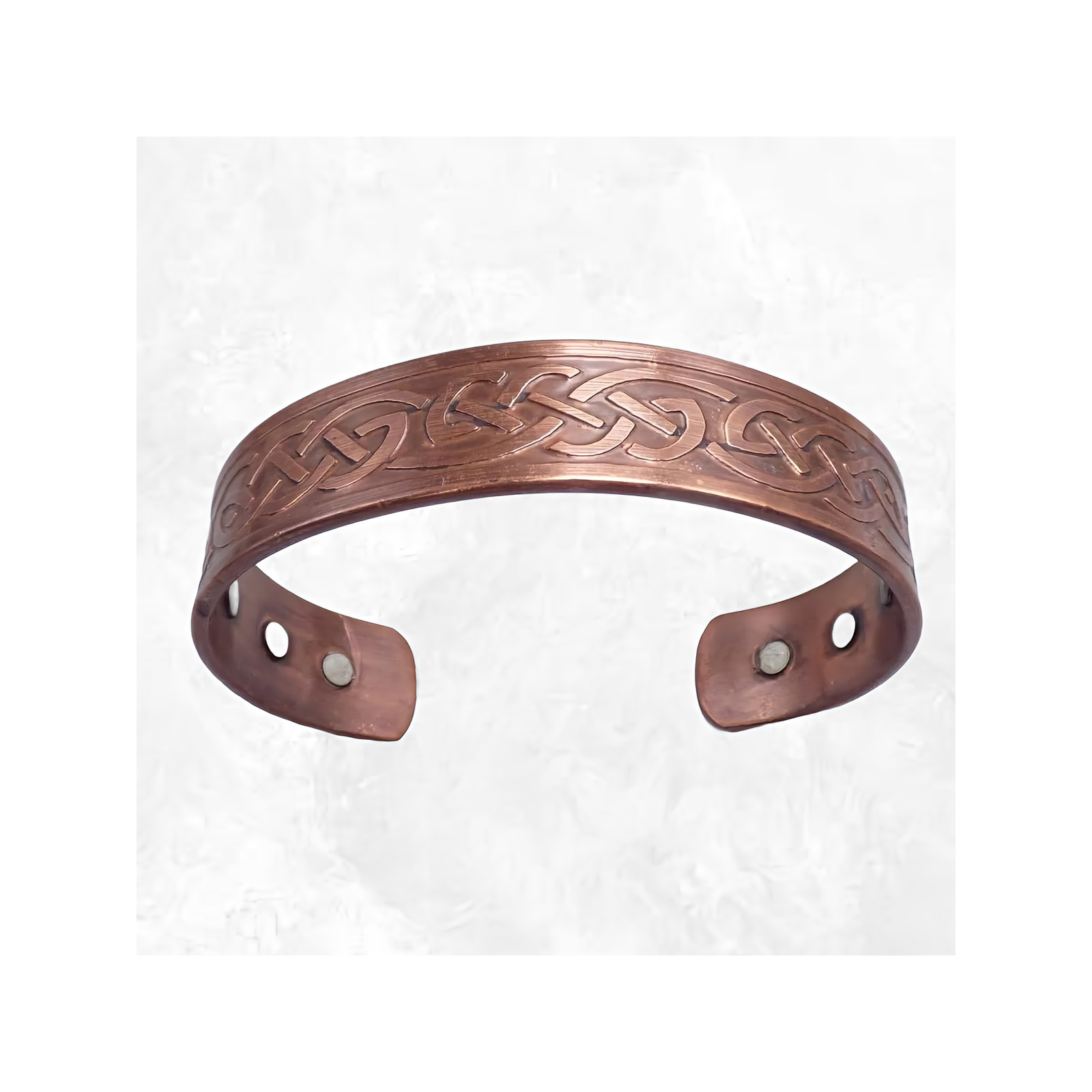 Bracelet en cuivre avec aimants celtiques pour un bien-être au quotidien
