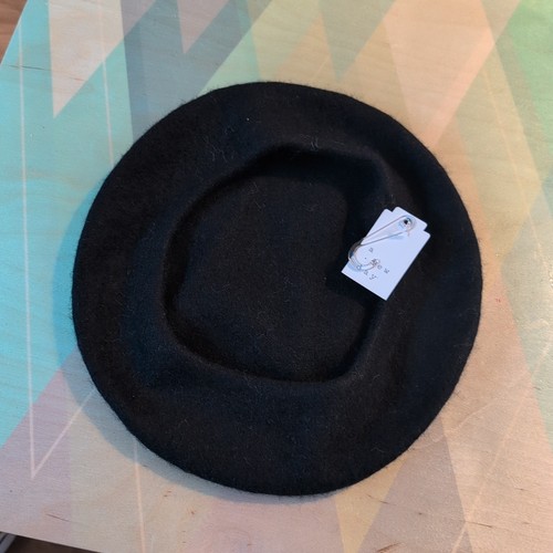 A New Day Beret French Hat Black One Size - New With Tags - Wool Blend - Bild 2 von 4