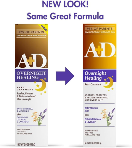 A+D Overnight Healing Windelausschlag Salbe - beruhigt, schützt & lindert Windel - Bild 2 von 12