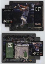 1998 Upper Deck UD3 PowerCorps Die-Cut /2000 Chipper Jones #58 HOF