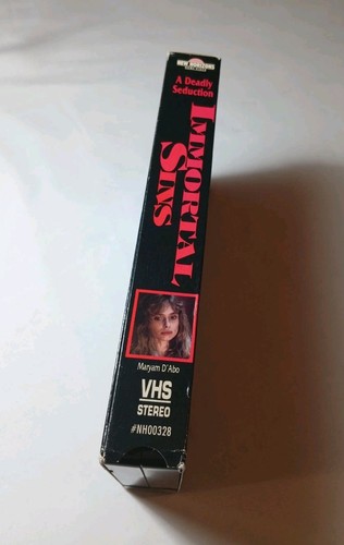 Immortal Sins VHS, 1992 Hervé Hachuel Cliff De Young Maryam D'Abo Erotic Monster - Picture 3 of 6