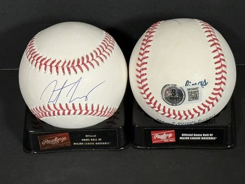 Jonathon Long Cubs Auto Signed Baseball Beckett Witness Hologram