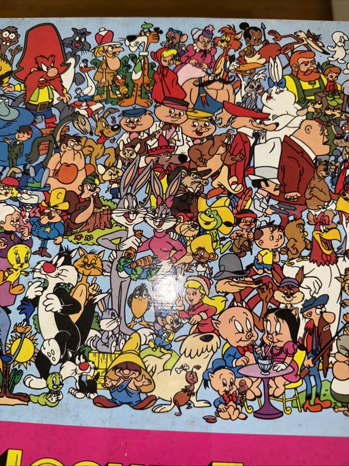 Rompecabezas completo de 300 piezas de fantasía Looney Tunes de colección Warner Bros 1990 RARO Foto 3 de 4