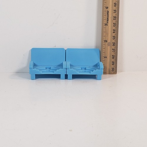 Peppa Pig Big Transforming Camper Van 2 BLUE CHAIRS Replacement Part - Picture 3 of 7