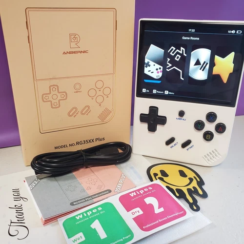 ANBERNIC RG35XX Plus ~ MODIFIED STOCK ~ 32GB + 128GB~ NEW 2025 ~ PlugNplay USA