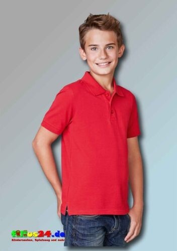 KARIBAN Kinder Kurzarm Polo Shirt uni in 6 Farben und 5 Größen 4 bis 14 Jahre - Picture 4 of 13