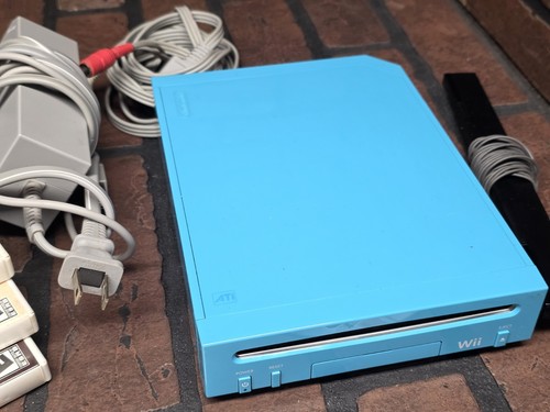 Nintendo Wii Video Game Bundle Rvl-101 Blue Tested Working - Bild 4 von 6