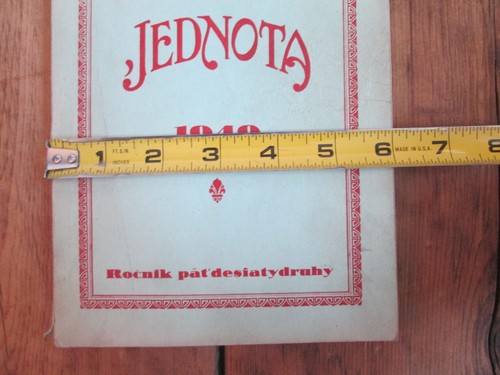JEDNOTA 1949 Unity Catholic Calendar First Slovak Lang. Union Middletown PA USA - Bild 3 von 7