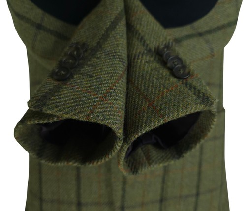 Gant Mens Green Wool Check Tweed Blazer Jacket Size EU 48 (M) - Picture 8 of 14
